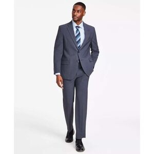 Nautica 2 Piece Suit Mens Chest 36R Pants 30Wx30L Charcoal‎ Modern Fit NWT